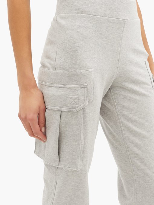 Cargo Pocket Cotton Blend Jersey Track Pants Norma Kamali Matchesfashion Uk