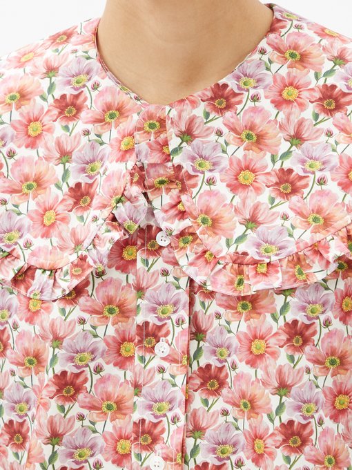 Leslie Peter Pan-collar cotton-poplin blouse | Sea | MATCHESFASHION UK