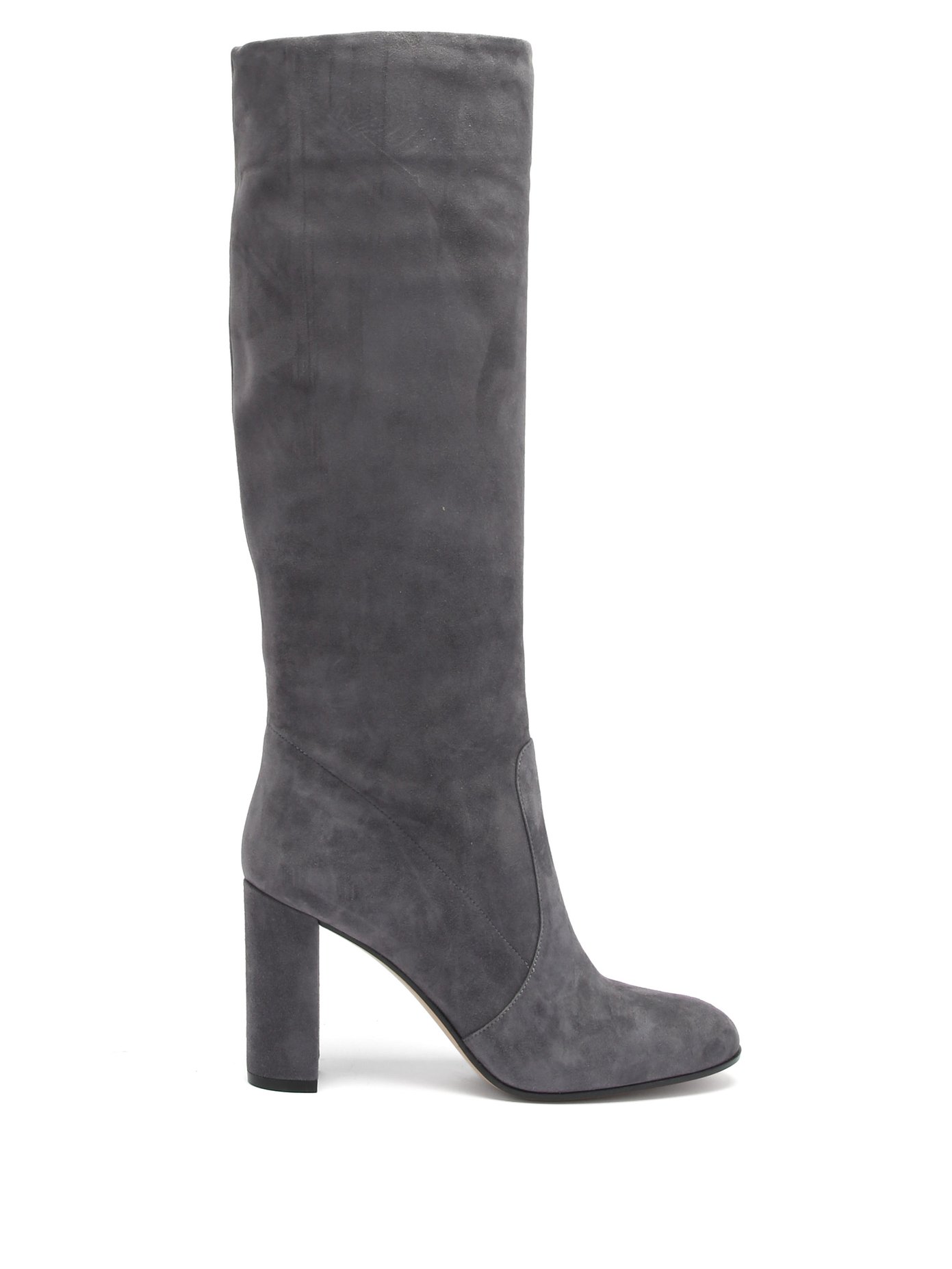 grey suede knee high boots uk