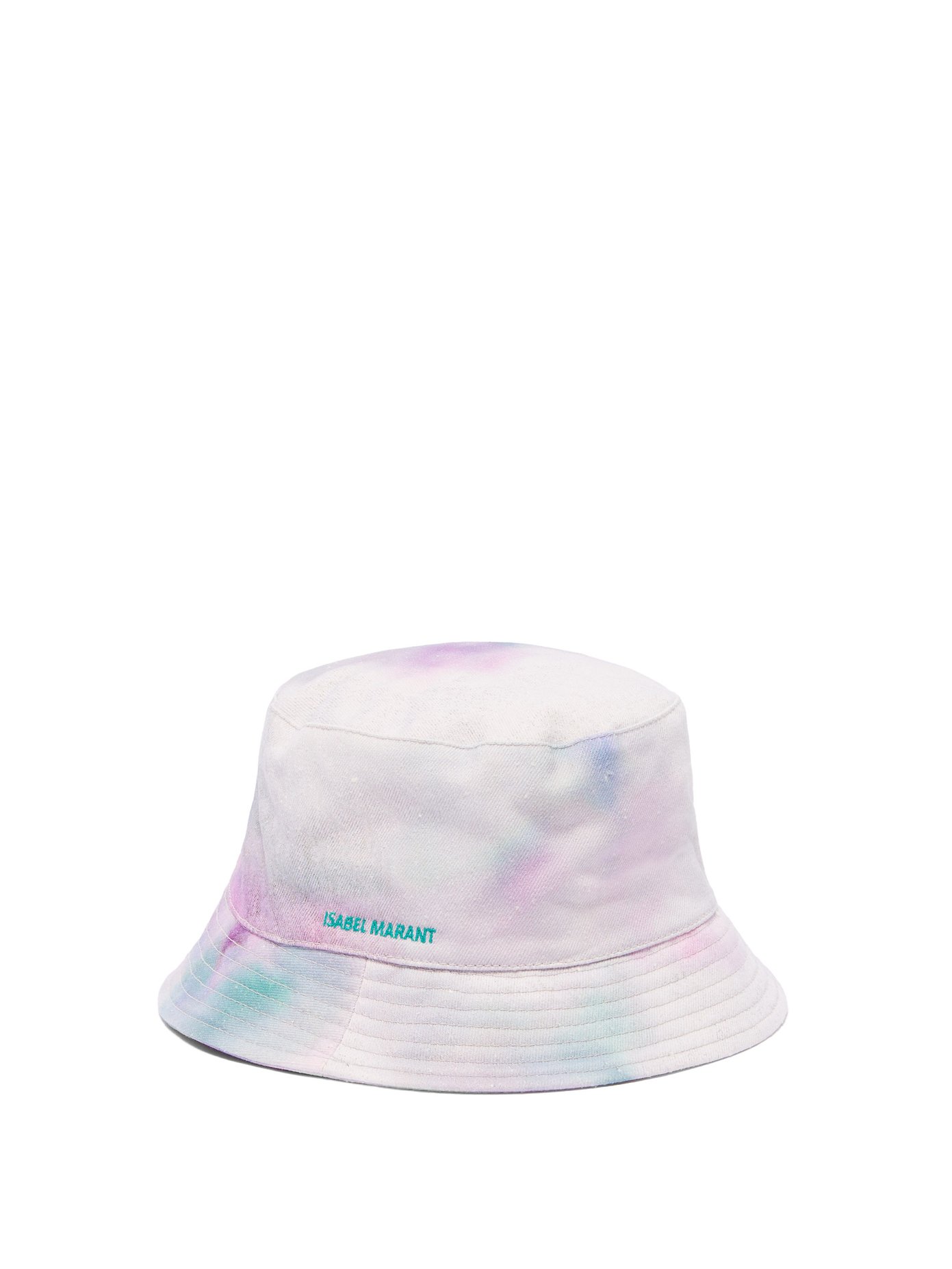 isabel marant Hayleyh logo-embroidered tie-dye bucket hat