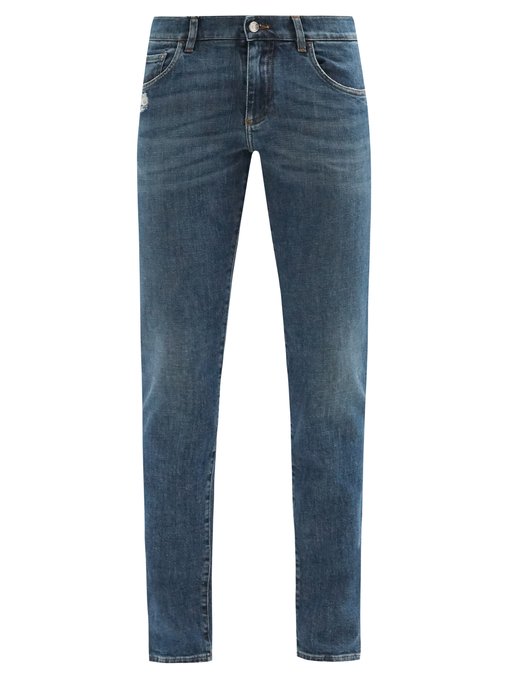 mens designer tapered jeans