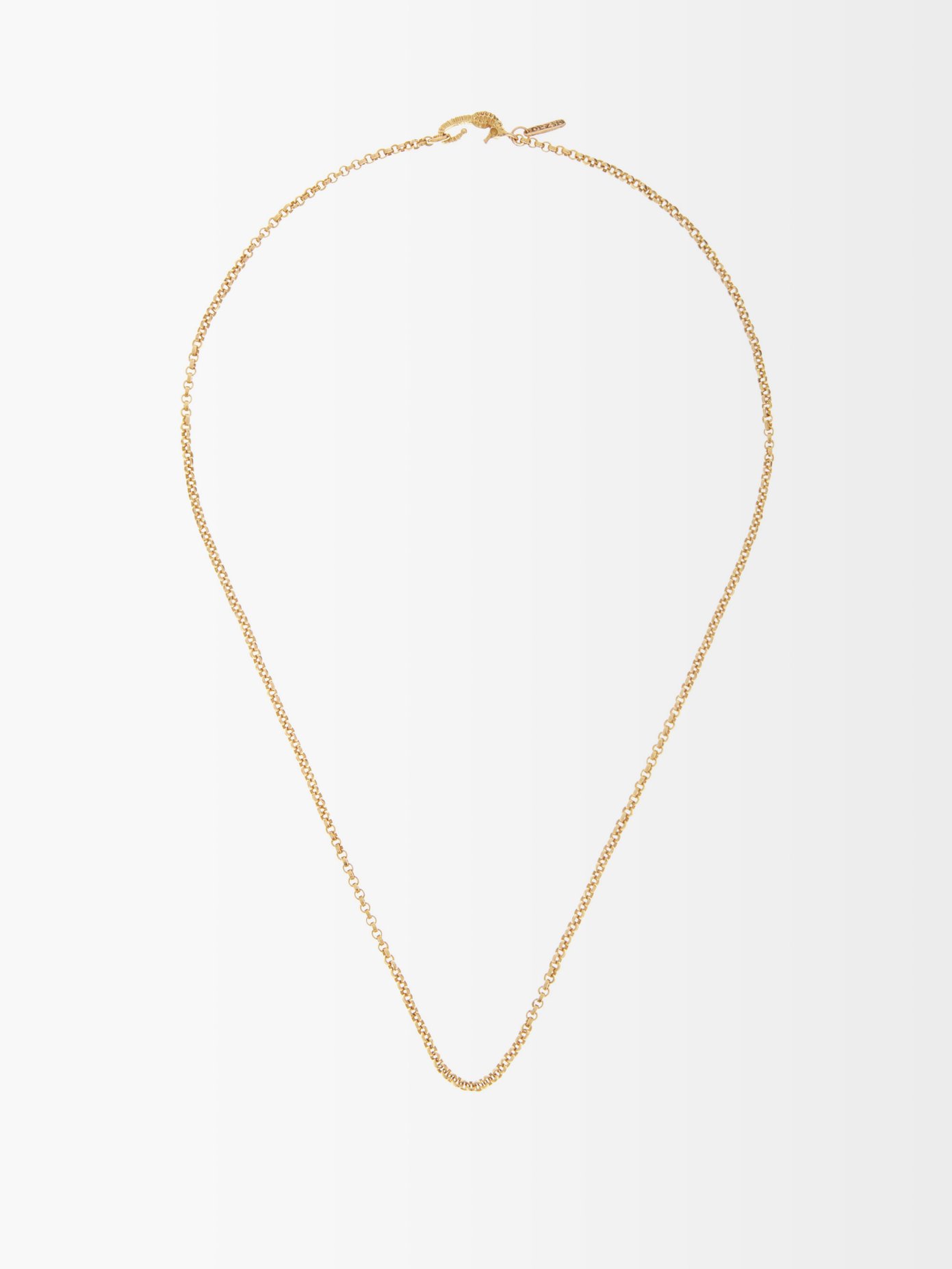 Wave 18kt gold chain-link necklace 