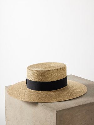 gucci straw boater hat