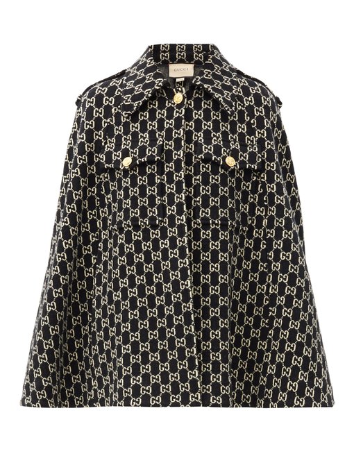 GG-jacquard wool cape | Gucci | MATCHESFASHION UK