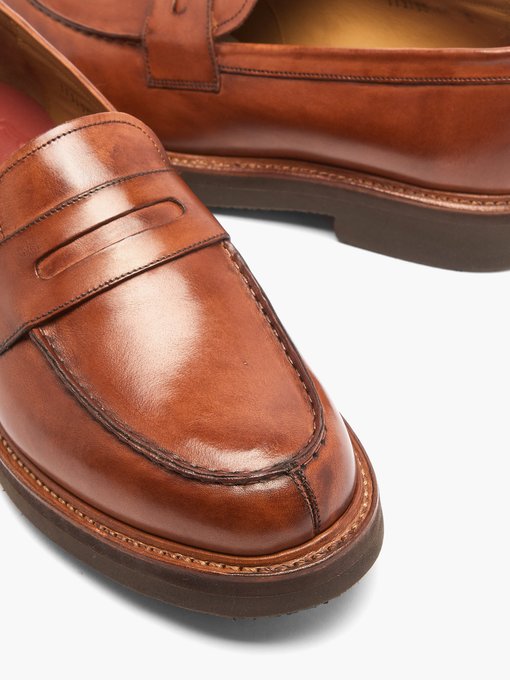 grenson penny loafers