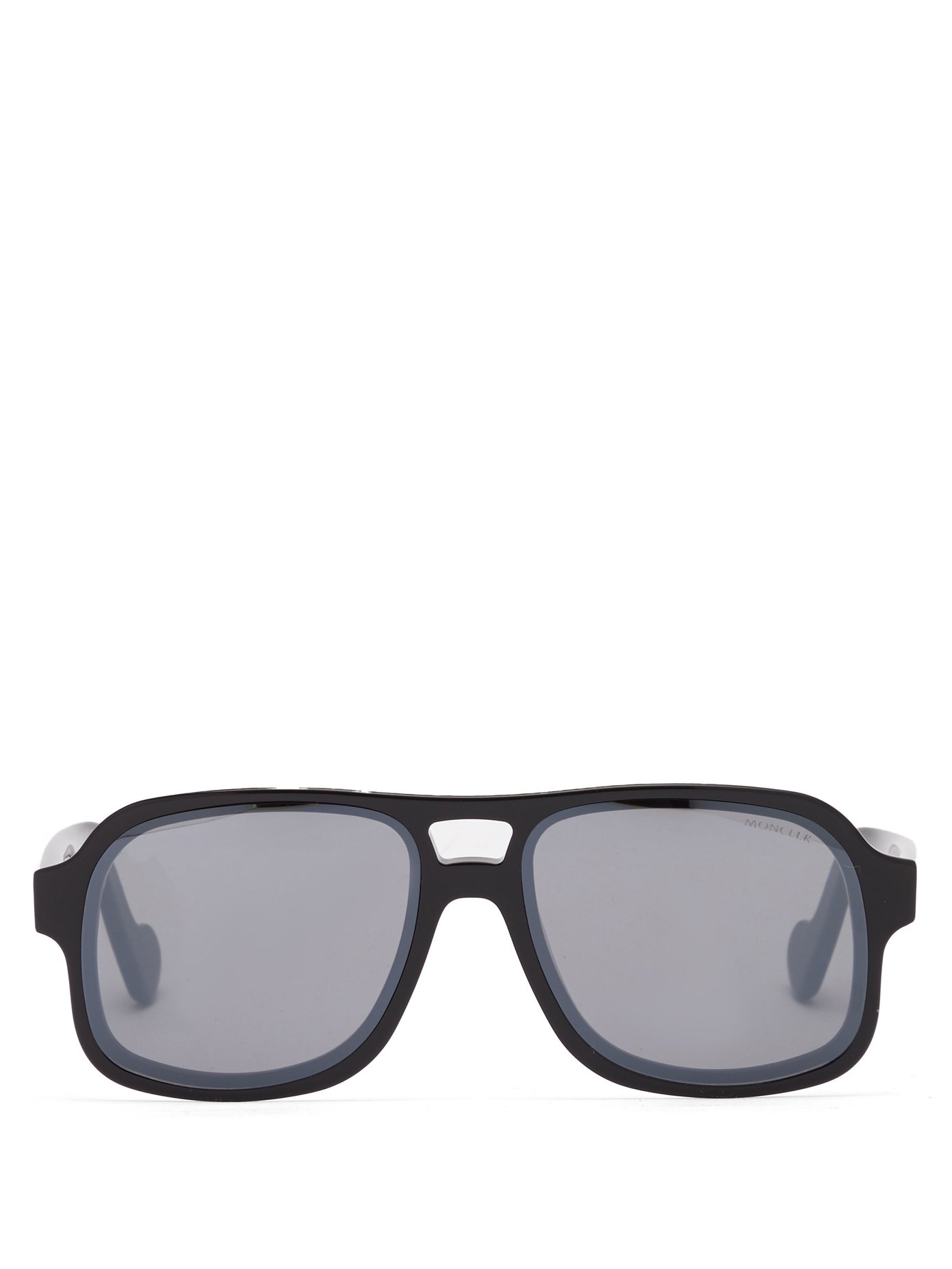 몽클레어 Moncler Black Aviator acetate sunglasses