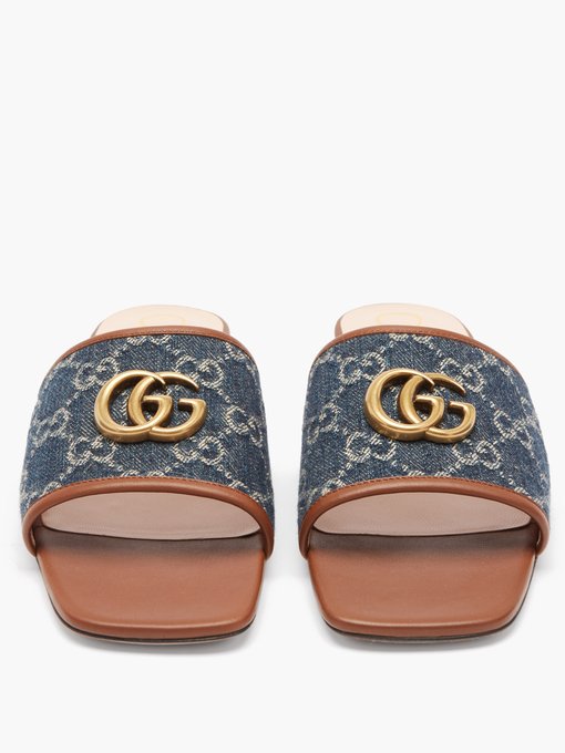 gucci leather slides