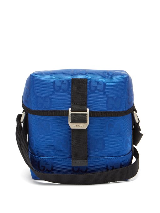 blue gucci messenger bag
