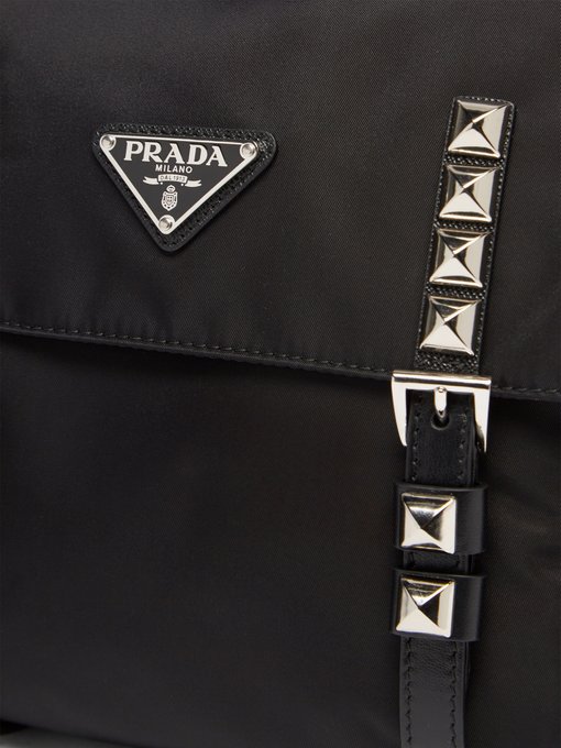 prada studded crossbody bag