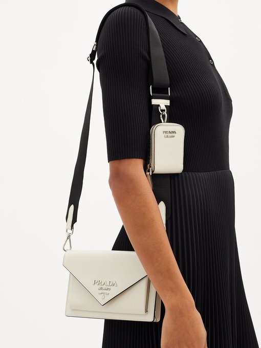 Mini envelope saffiano-leather cross-body bag | Prada | MATCHESFASHION US
