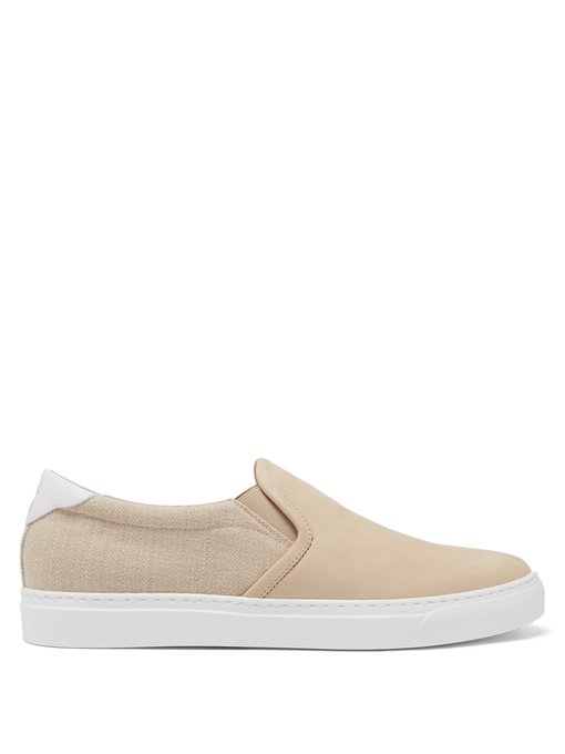 slip on suede trainers