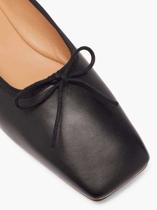 Dream square-toe leather ballerina flats | Mansur Gavriel ...