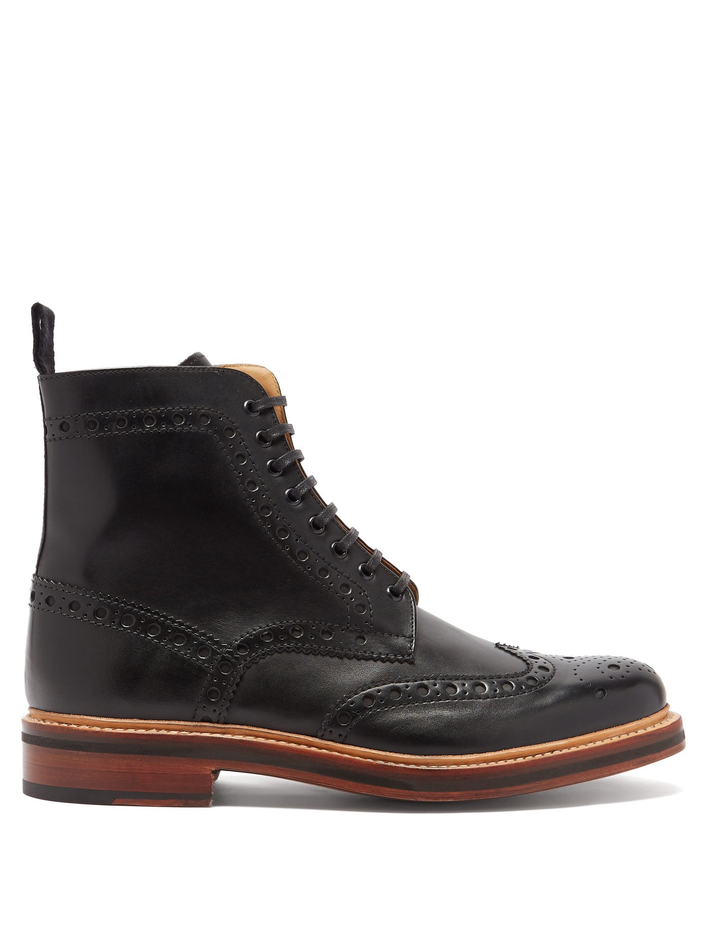 Fred leather brogue boots | Grenson 