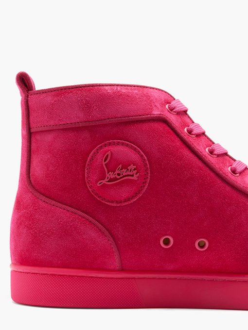pink louboutin trainers