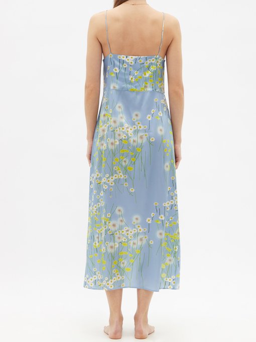 Jeanine floral-print silk-blend satin nightdress | Bernadette ...
