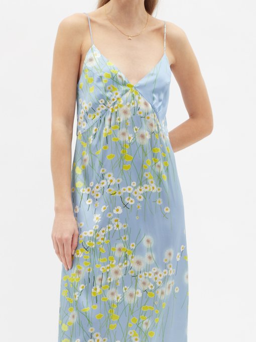 Jeanine floral-print silk-blend satin nightdress | Bernadette ...