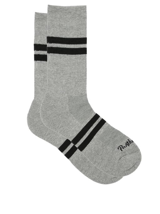 Pantherella Spirit logo-jacquard cotton-blend socks