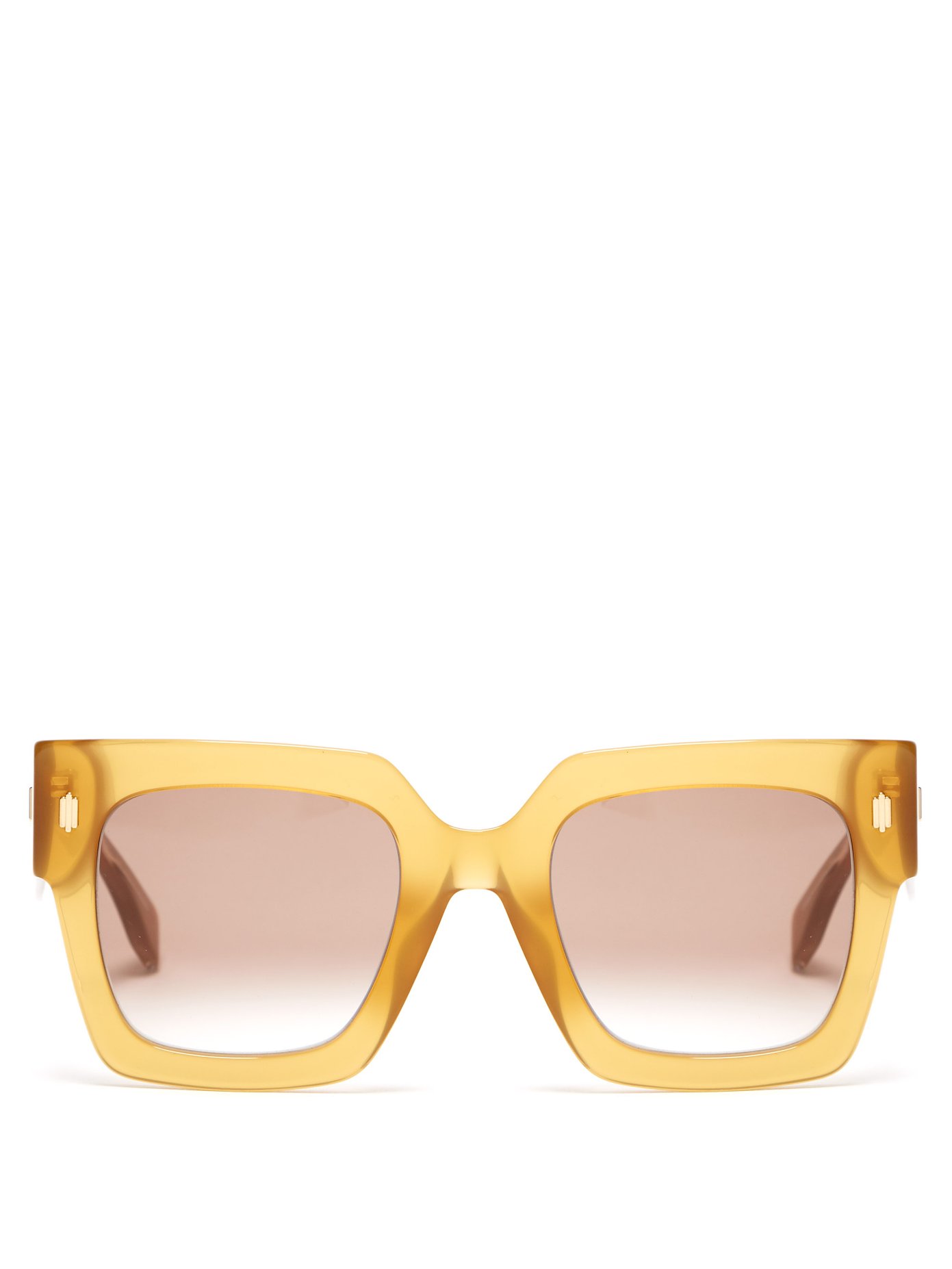 Fendi Roma square acetate sunglasses 
