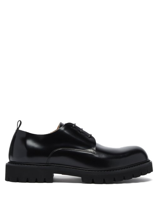 Brunel commando-sole leather derby 