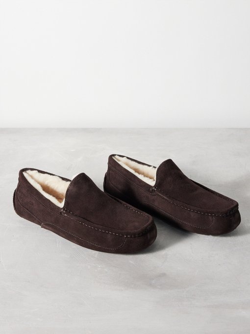UGG Ascot suede shearling slippers