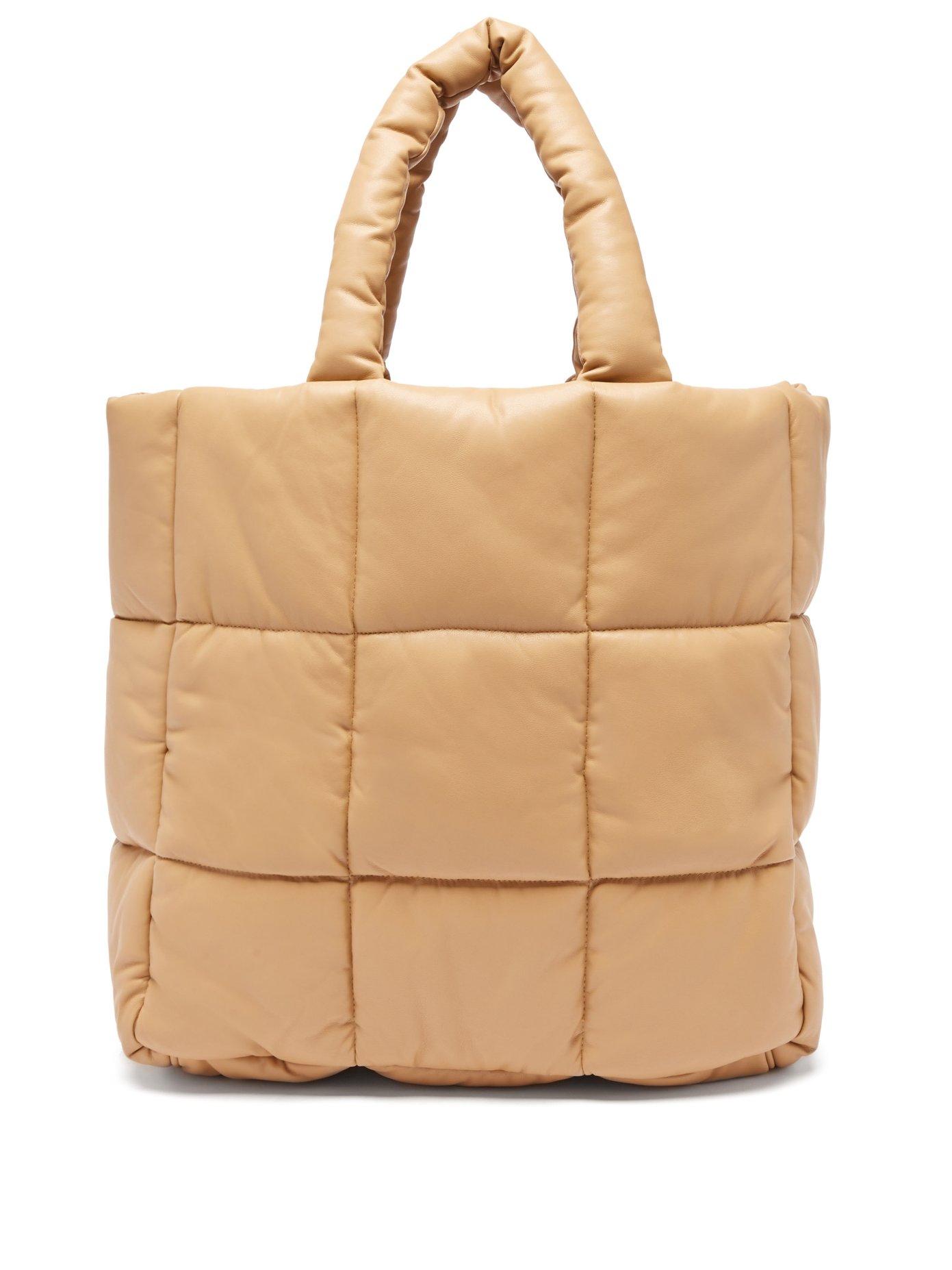 스탠드 스튜디오 퀼팅 토트백 Stand Studio Neutral Assante quilted faux-leather tote bag