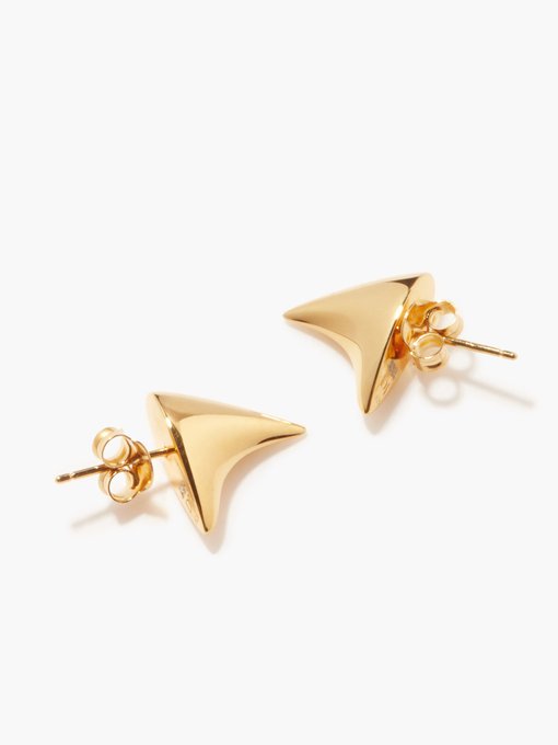 Thorn 18kt gold-plated sterling-silver earrings | Dominic Jones ...