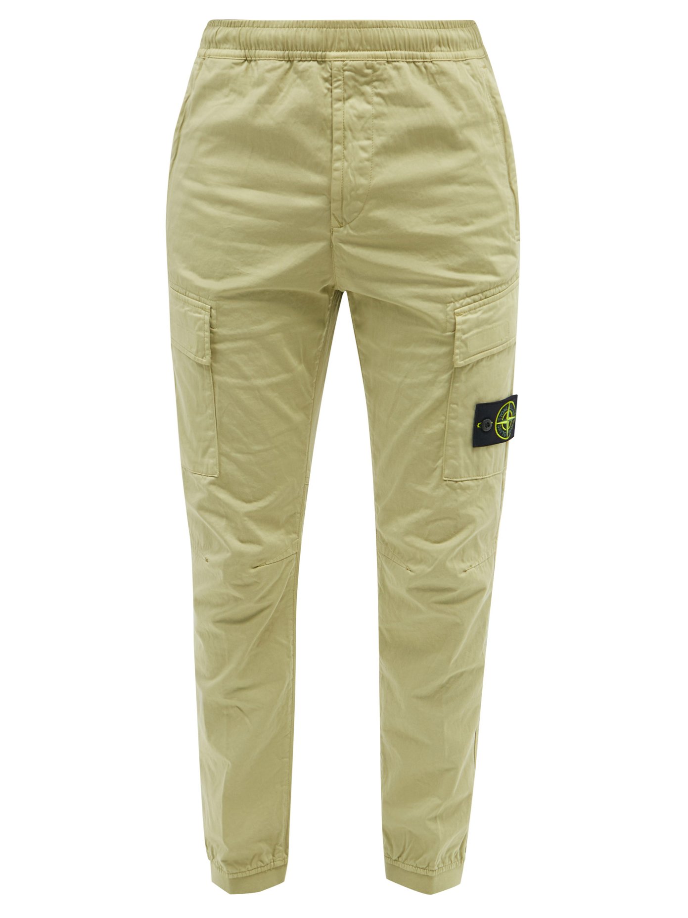 스톤 아일랜드 팬츠 Stone Island Neutral Logo-pocket cotton-blend twill cargo trousers