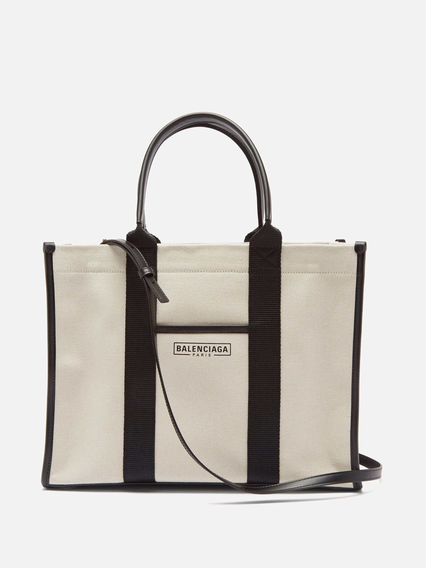 발렌시아가 네오 토트백 미디움 Balenciaga Neutral Neo M canvas tote bag