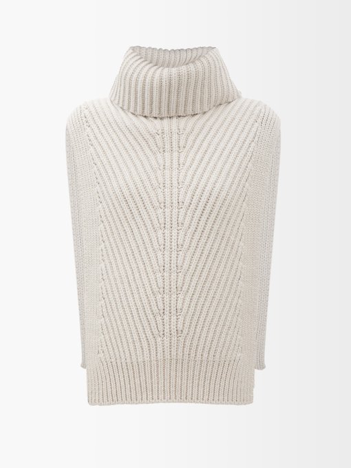Natural Womens Jumpers and knitwear JOSEPH Jumpers and knitwear JOSEPH Belted Open Wool Knit Cardigan in White 