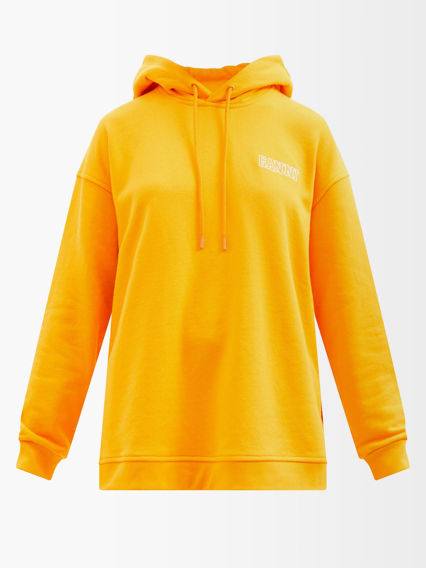 가니 소프트웨어 후드티 Ganni Orange Software organic-cotton hooded sweatshirt