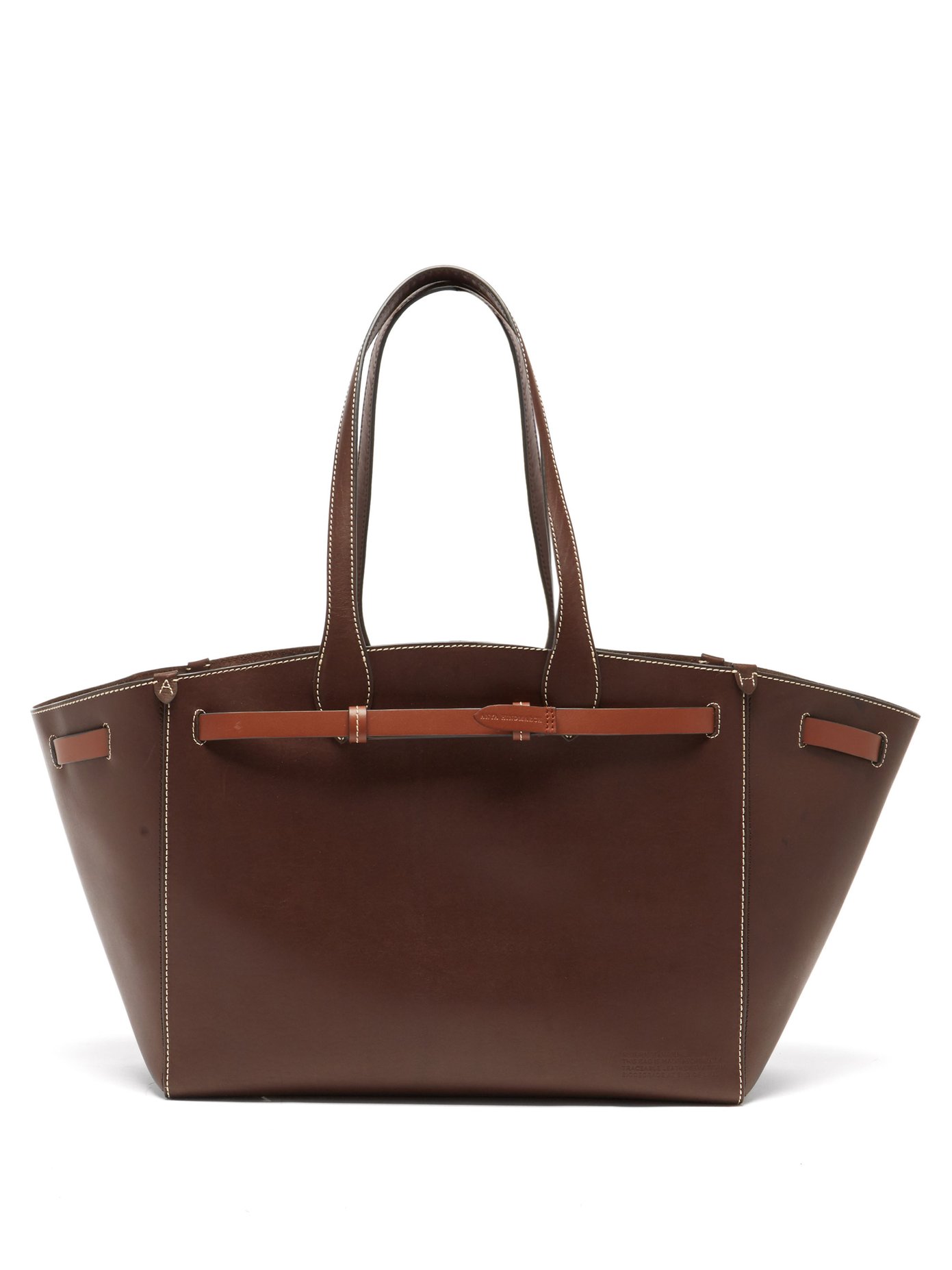 안야 힌드마치 토트백 Anya Hindmarch Brown Return to Nature leather tote bag