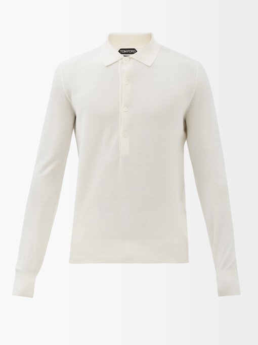 Polos & Longsleeves Poloshirts Brushed-back Cotton-jersey Polo Shirt Matchesfashion Damen Kleidung Tops & T-Shirts T-Shirts 
