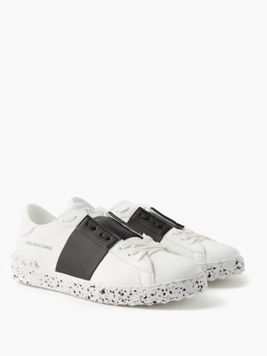 valentino sneakers black and white