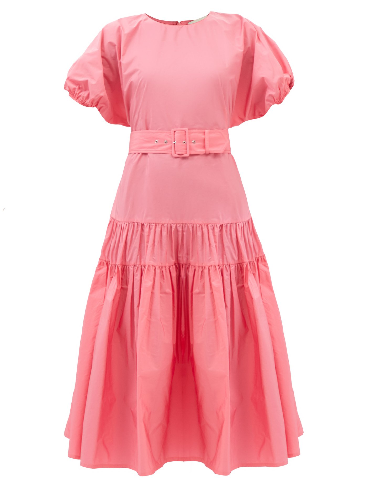 몰리 고다드 벨티드 원피스 Molly Goddard Pink Naomi belted poplin dress