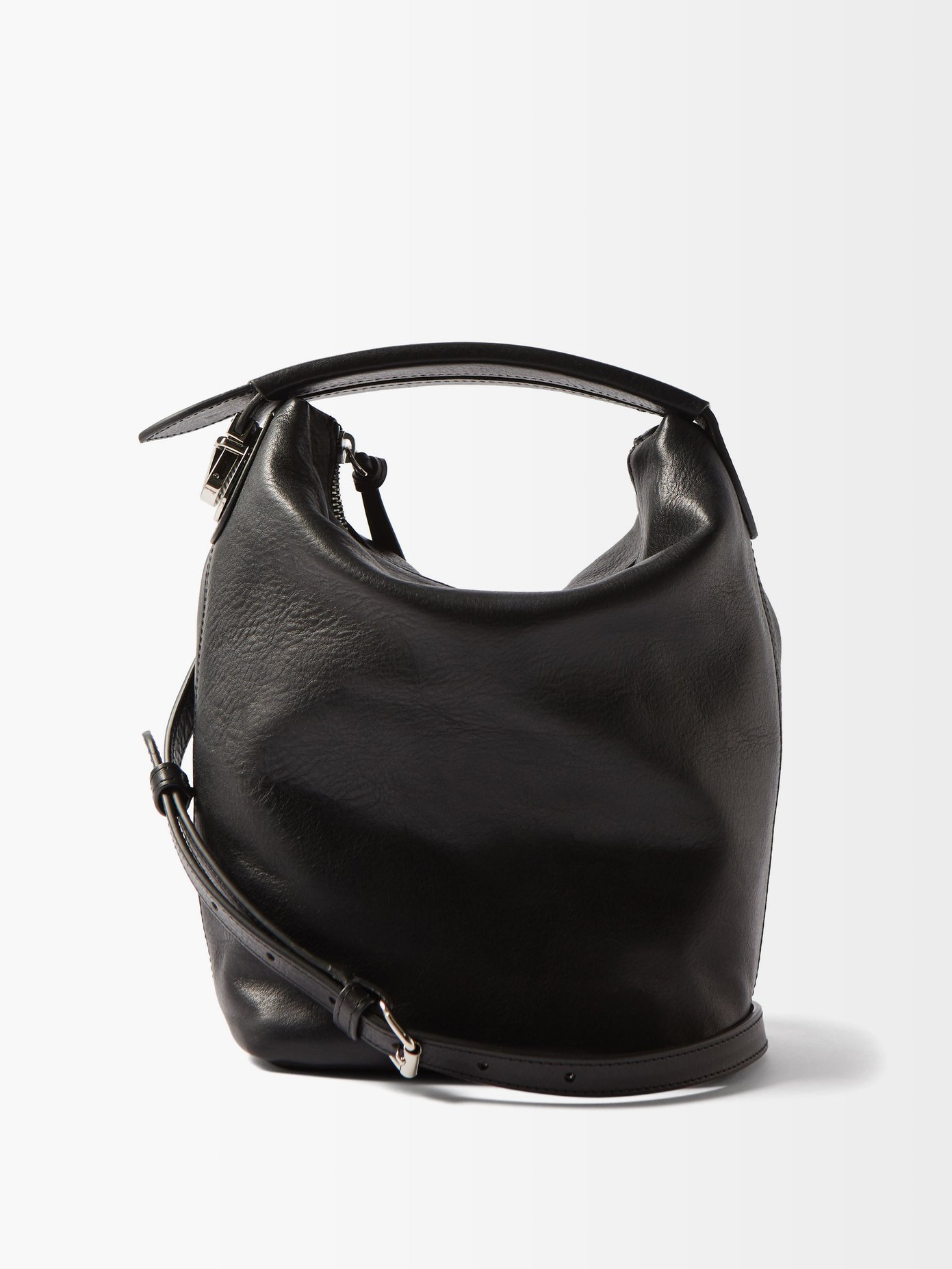 르메르 케이스백 - 블랙 Lemaire Black Case leather cross-body bag