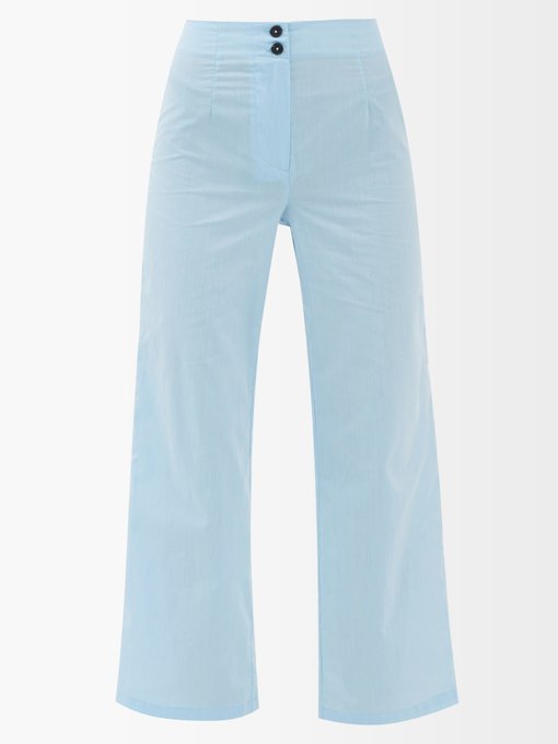 Pantalon chino ajusté raccourci en coton Matchesfashion Femme Vêtements Pantalons & Jeans Pantalons Chinos 