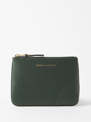 Comme des Garçons Leather Classic Line Zip Pouch in Green for Men Mens Bags Pouches and wristlets 