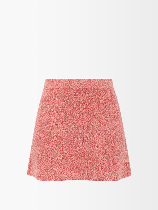Mini-jupe en tweed à imprimé Lovelight Matchesfashion Femme Vêtements Jupes Jupes imprimées 