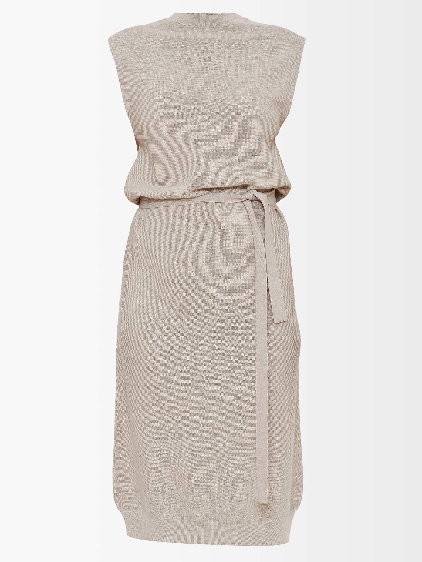 르메르 타이 웨이스트 민소매 원피스 Lemaire Grey Tie-waist sleeveless dress