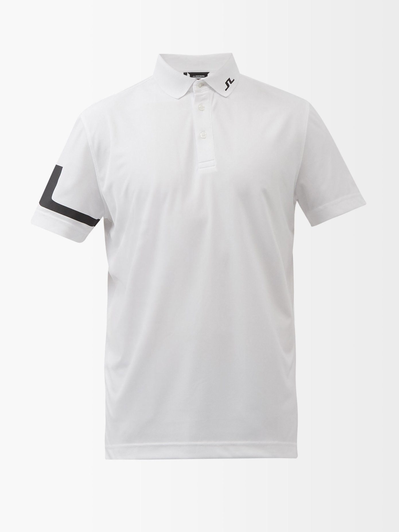 제이린드버그 남성 골프웨어 폴로 셔츠 J.Lindeberg White Heath logo-print jersey polo shirt