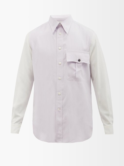 Matchesfashion Homme Vêtements Chemises Business Chemise en popeline de coton rayée à poche Pax 