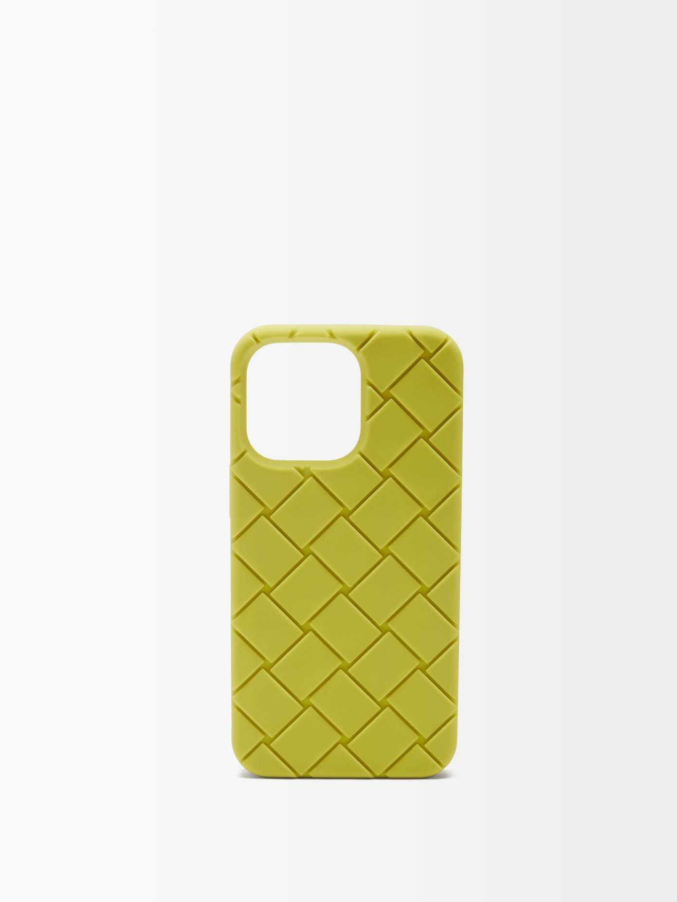 보테가 베네타 실리콘 아이폰13프로 케이스 Bottega Veneta Green Silicone iPhone 13 Pro phone case