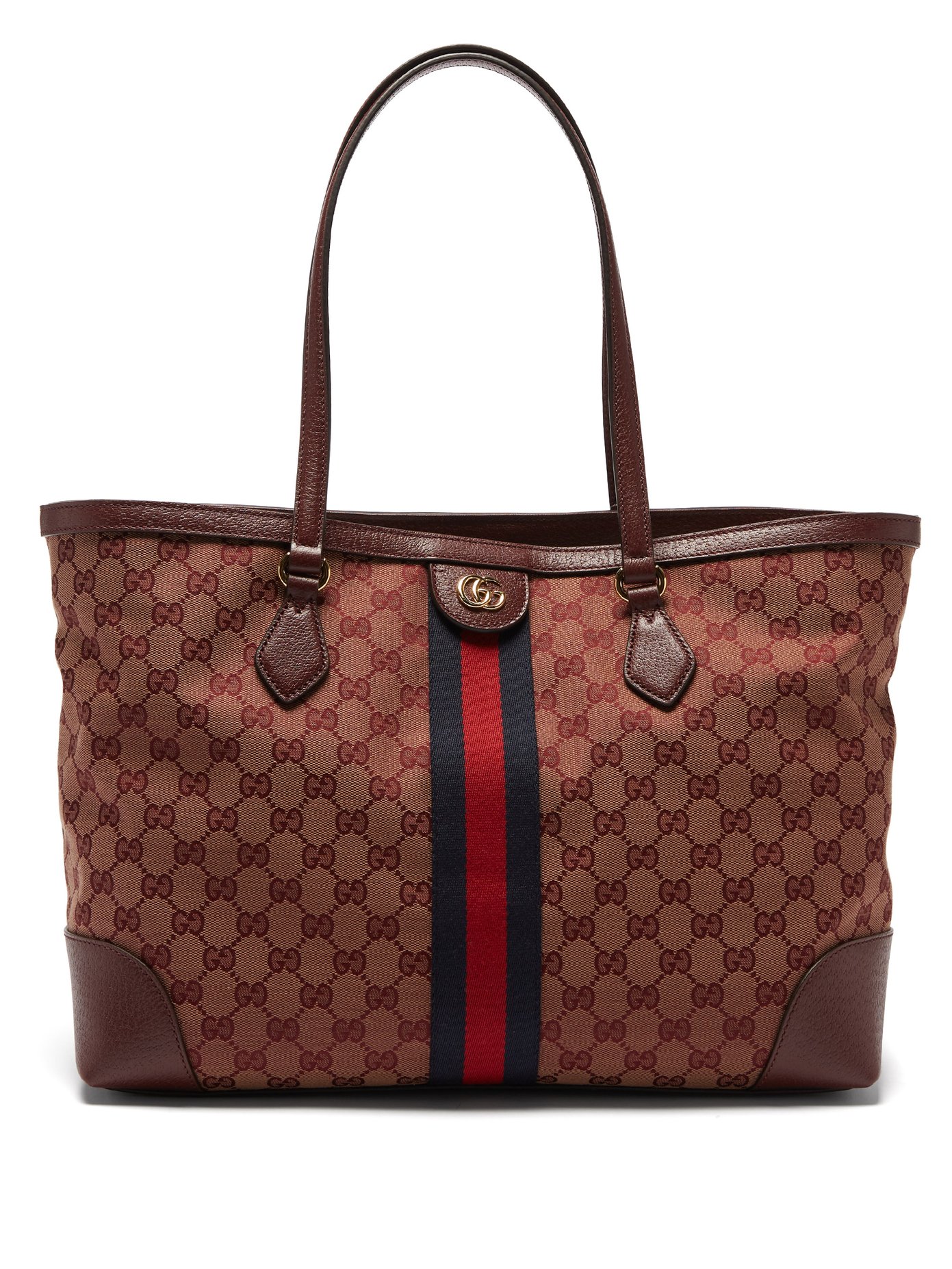 구찌 오피디아 토트백 Gucci RED MULTI Ophidia GG-jacquard canvas and leather tote bag