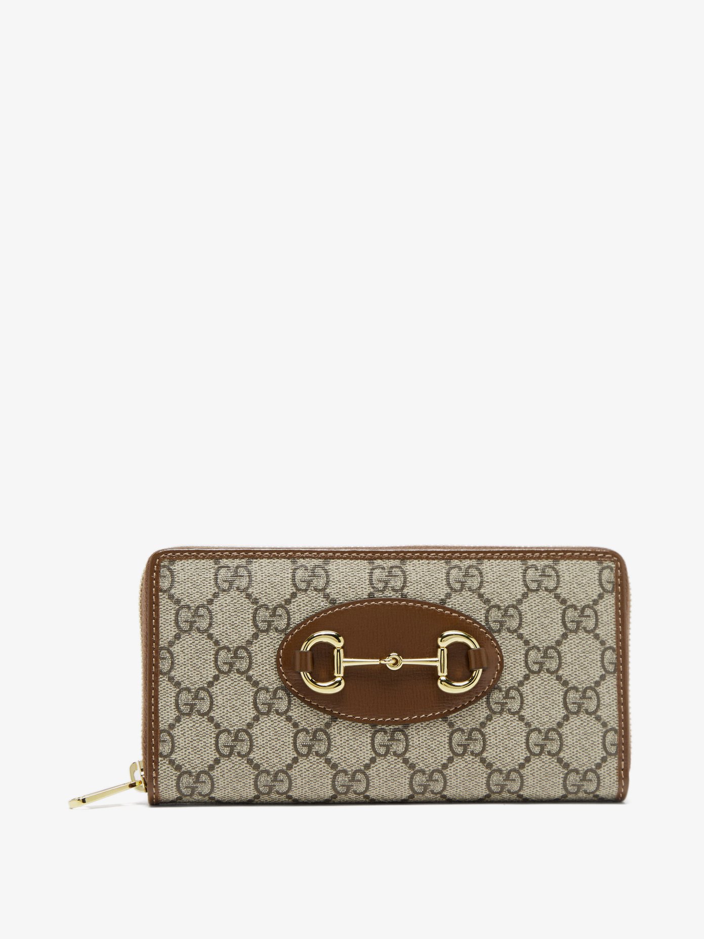 22SS 구찌 1955 홀스빗 장지갑 Gucci Neutral 1955 Horsebit GG-canvas and leather wallet