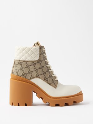 canvas gucci boots women