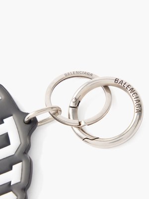 Matchesfashion Herren Accessoires Schlüsselanhänger Reflective-logo Leather Cardholder Key Ring 