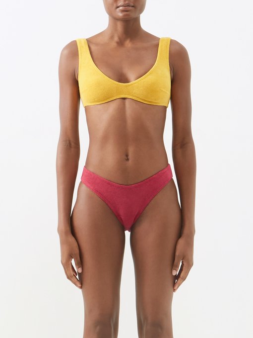 & Bademode Bademode Bikinis Cut Out Bikinis Matchesfashion Damen Sport Cutout High-rise Bikini Briefs 