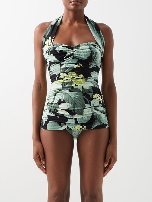 Damen Bekleidung Bademode und Strandmode Monokinis und Badeanzüge Norma Kamali Bedruckter Badeanzug Bill Mio 