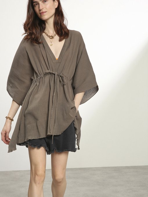 One-shoulder cotton-poplin dress, Tibi, MATCHESFASHION.COM US