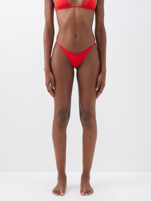 MATCHESFASHION Women Sport & Swimwear Swimwear Bikinis Bikini Tops Womens Red Diana One-shoulder Ruched Bikini Top 